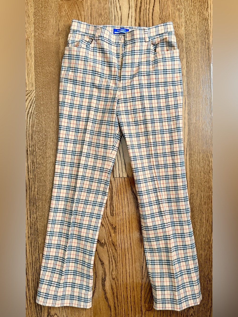 Classic Burberry Tan Plaid chinos - EU38/US 6